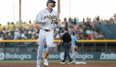 Bolte hits 1st MLB homer and A's go deep 5 more times in Las Vegas for 7-5 win over Brewers