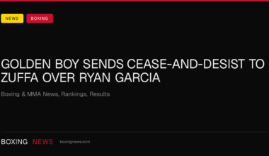 Golden Boy sends cease-and-desist to Zuffa over Ryan Garcia