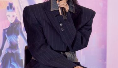 EJAE, who provided singing vocals for the main character Rumi and co-wrote several songs on the soundtrack for Netflix animated film