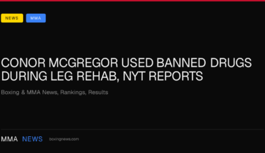Conor McGregor used banned drugs during leg rehab, NYT reports
