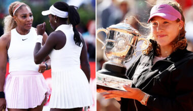 Tennis world saddened after Serena Williams and French Open champ both forced to withdraw
