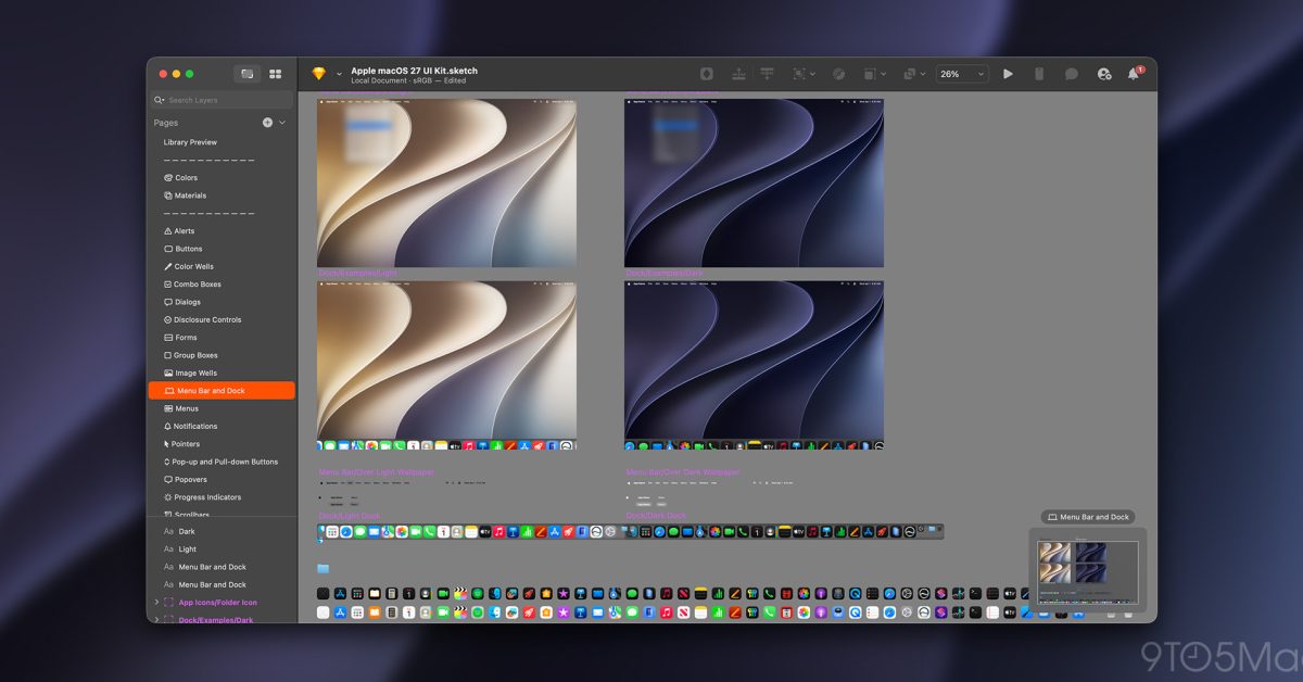 Design resources for iOS 27, iPadOS 27, macOS 27 now available