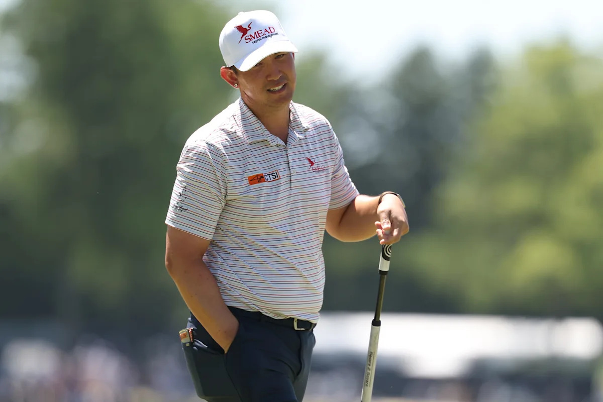 Collin Morikawa's wife delivers couple's first baby; he dishes on back