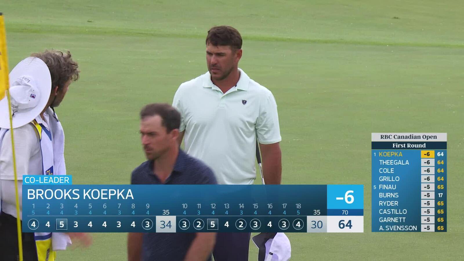 Brooks Koepka gets up-and-down from 92 yards for birdie at RBC