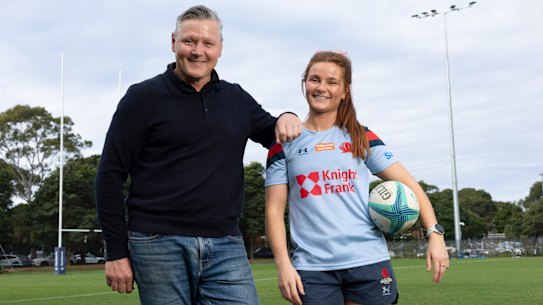 Edie Burke and father Matt