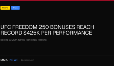UFC Freedom 250 bonuses reach record $425K per performance