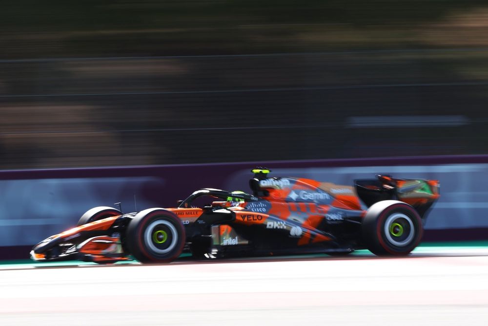 Lando Norris is the lead McLaren