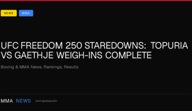 UFC Freedom 250 staredowns: Topuria vs Gaethje weigh-ins complete