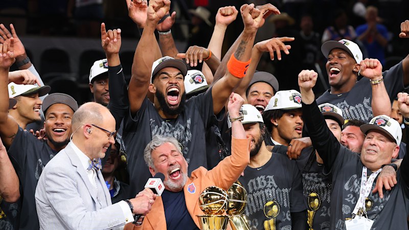 NBA play-offs: New York Knicks clinch NBA title with win in game five against San Antonio Spurs