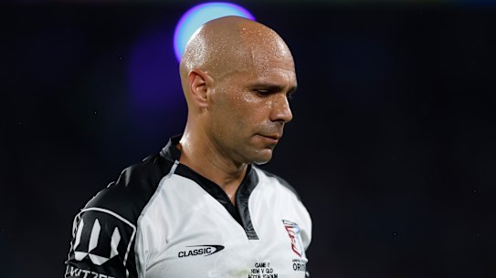 Ashley Klein is scheduled to referee the second match of the Origin series on Wednesday night.