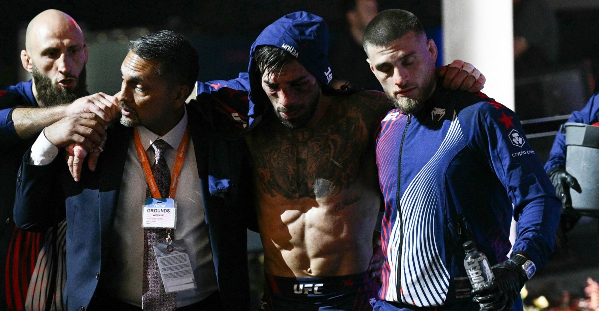 Ilia Topuria transported to hospital immediately after UFC White House loss: ‘He’s busted up’