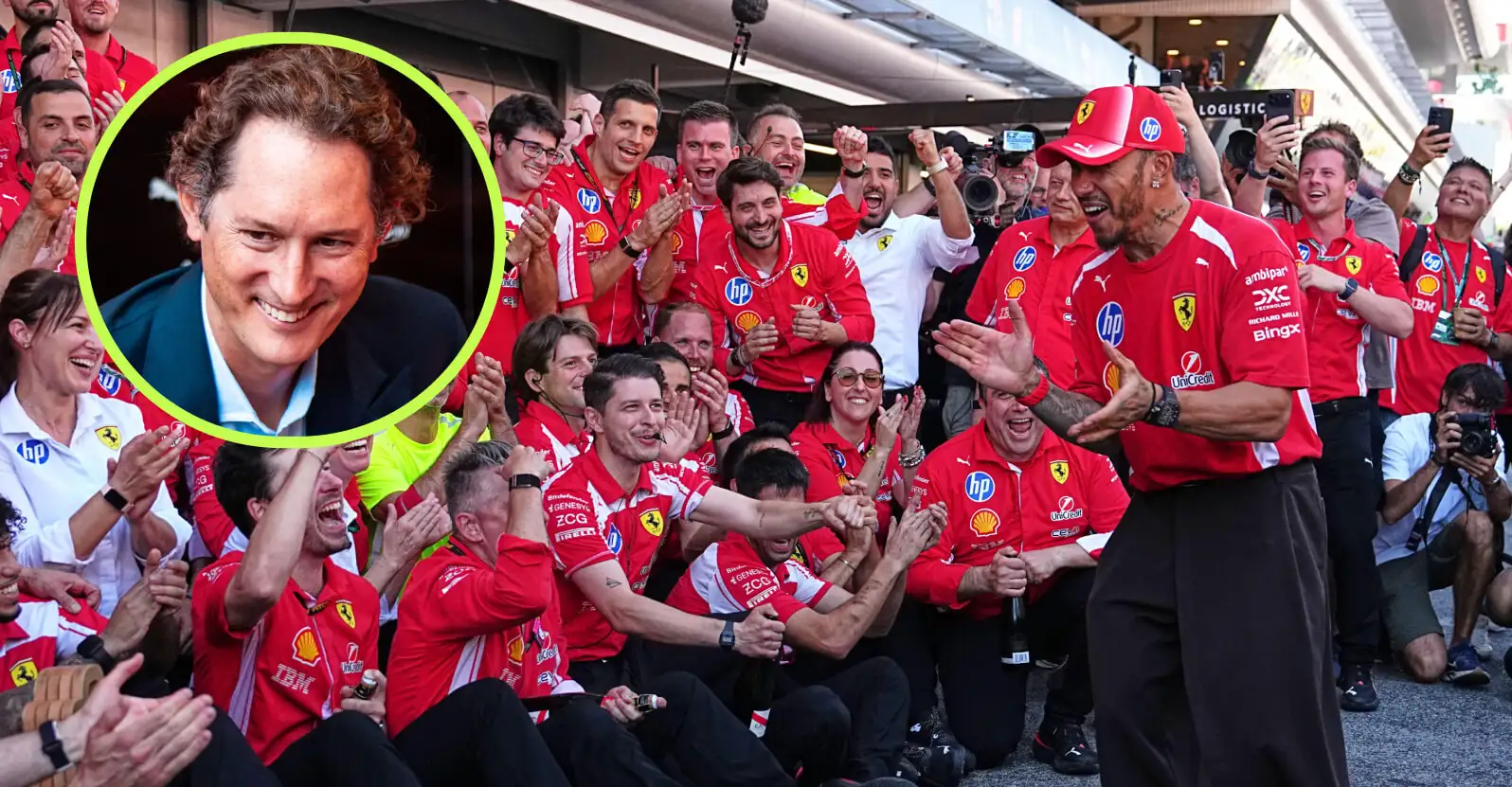 Lewis Hamilton Barcelona win: John Elkann praises star after first Ferrari F1 win