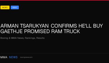 Arman Tsarukyan confirms he'll buy Gaethje promised RAM truck