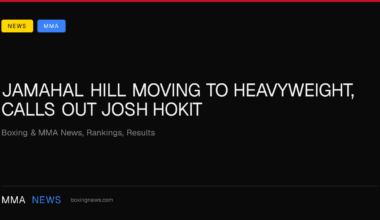 Jamahal Hill moving to heavyweight, calls out Josh Hokit