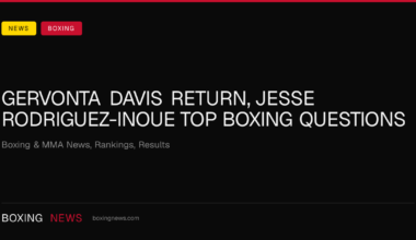 Gervonta Davis Return, Jesse Rodriguez-Inoue Top Boxing Questions