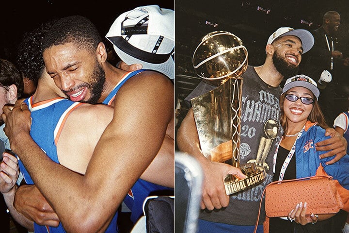 Mikal Bridges, Karl-Anthony Towns, Jordyn Woods