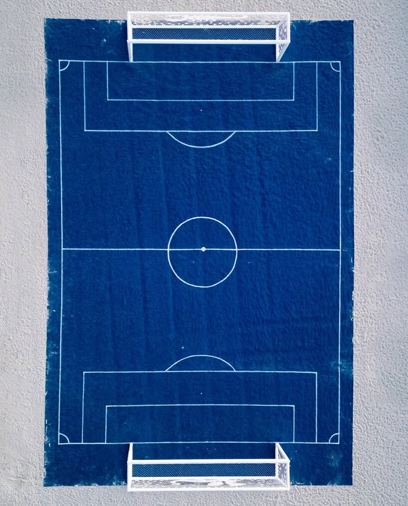 argentine artisans crochet soccer nets into monumental artworks on miami beach - 3
