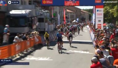 Axel Zingle (Visma | Lease a Bike) falls short at Occitanie