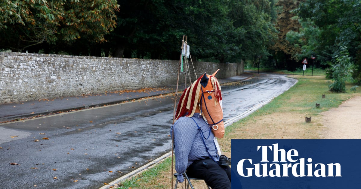 Wiltshire village exhibits Martin Parr’s final photos of scarecrows and prize veg | Martin Parr