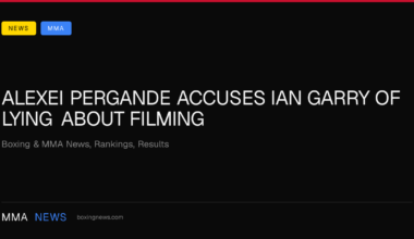 Alexei Pergande accuses Ian Garry of lying about filming
