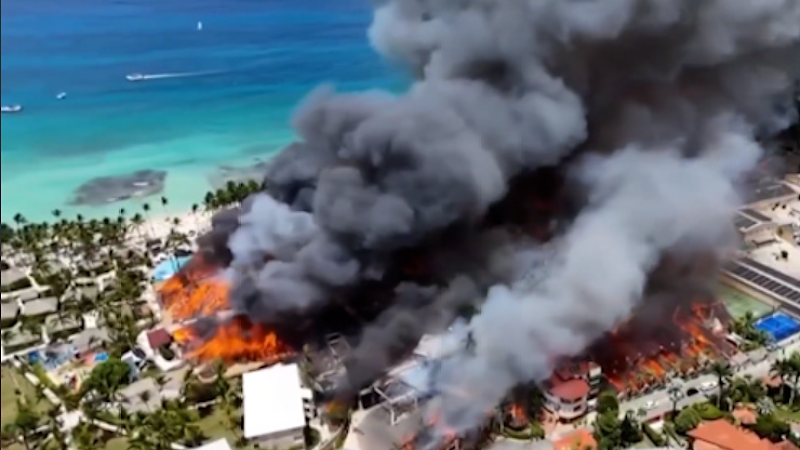 Dominican Republic resort fire: Tourists evacuated after fatal hotel fire in the Dominican Republic