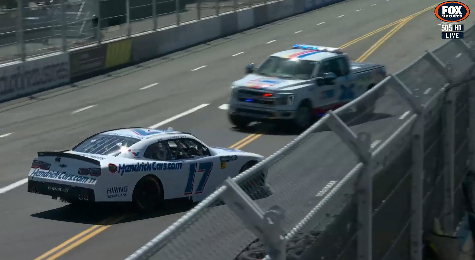 NASCAR news: Stock car narrowly avoids head-on crash with truck