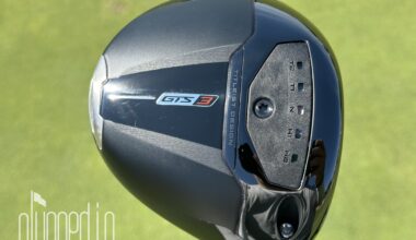 Sole of the Titleist GTS3 driver