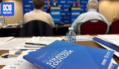 Queensland Treasurer David Janetzki hands down budget, targets return to surplus and cost-of-living relief