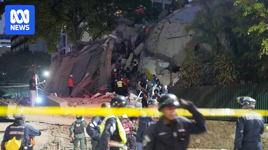 Powerful earthquakes in Venezuela cause buildings to collapse in capital Caracas