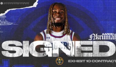Aaron Nkrumah Signs Exhibit 10 Contract with Denver Nuggets