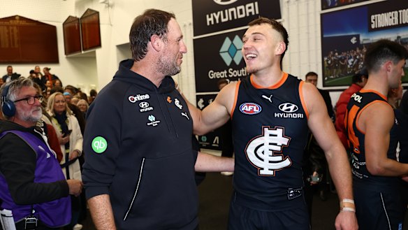 Blues captain Patrick Cripps has returned to his best under Josh Fraser.
