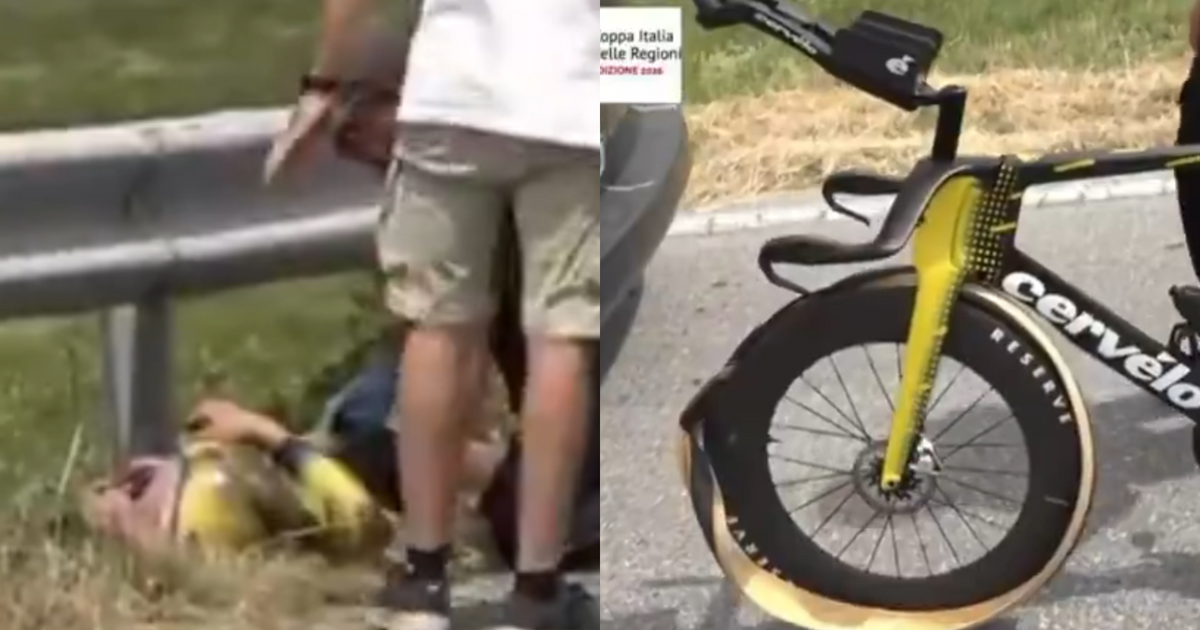 🎥 Video footage of Affini's crash is worrying for Visma