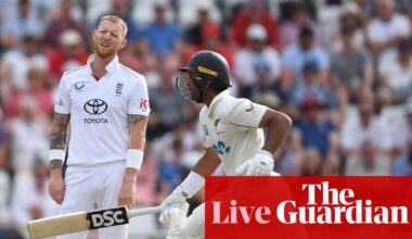 Ravindra helps New Zealand build 204-run lead against England in decisive third Test – as it happened | England v New Zealand 2026