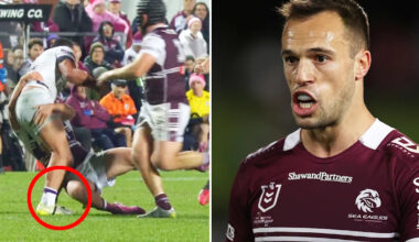 NRL world rallies around Luke Brooks after awful news as Manly teammate faces nervous wait