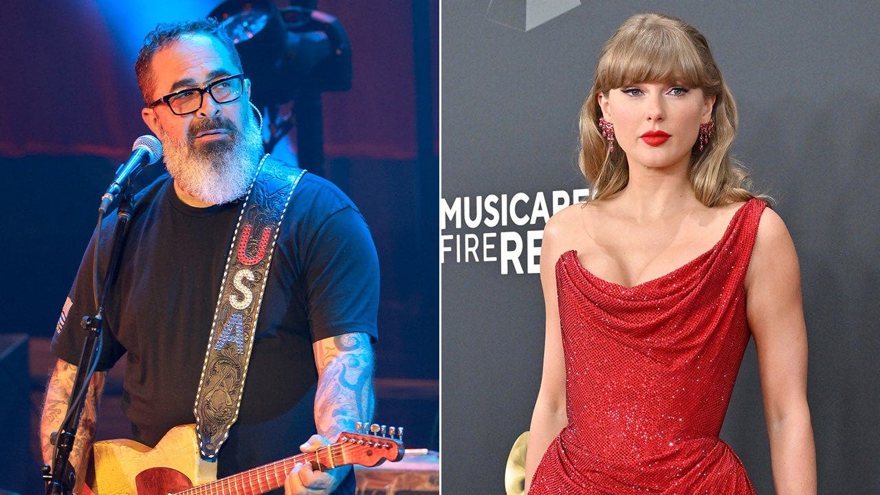 Aaron Lewis' unreleased album cover found shredded in Taylor Swift merch