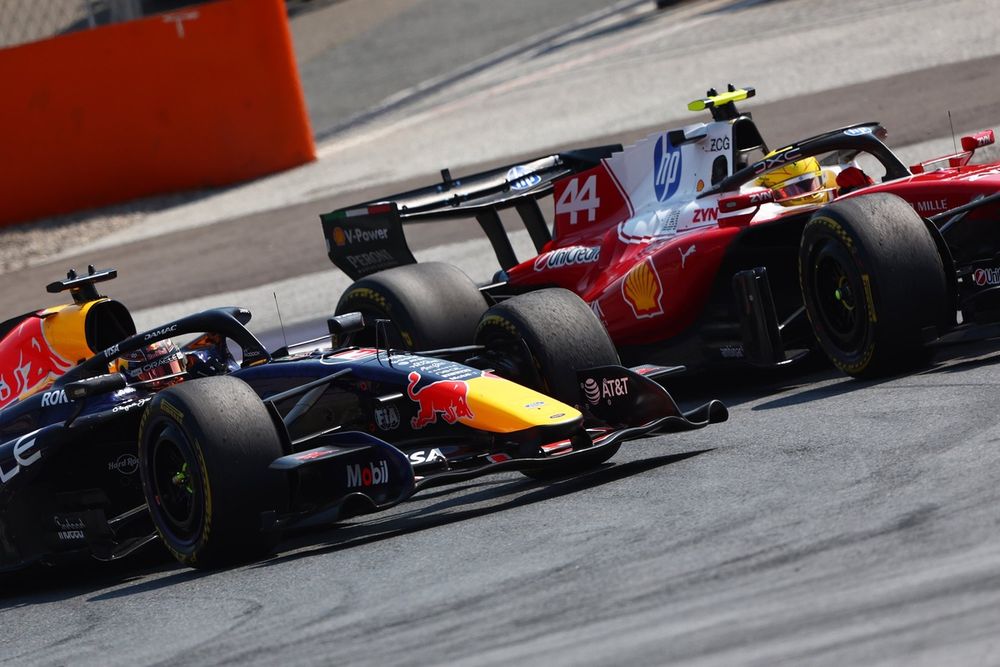 Lewis Hamilton, Ferrari, Max Verstappen, Red Bull Racing