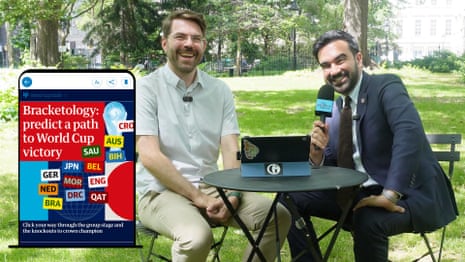 Zohran Mamdani plays the Guardian's Bracketology to predict World Cup winner – video