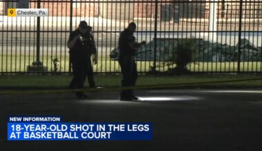 18-year-old shot at basketball court in Chester, Delaware County