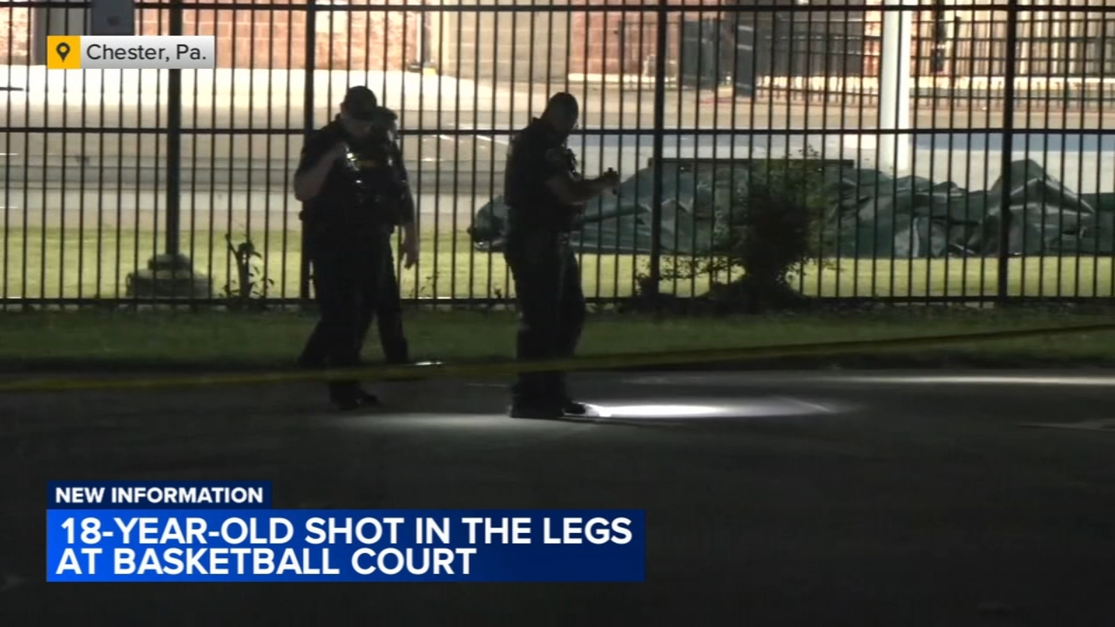 18-year-old shot at basketball court in Chester, Delaware County