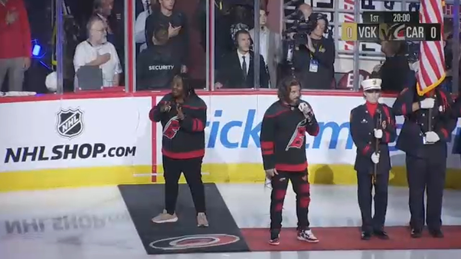 Karin Desalu | Raleigh woman interprets national anthem for hard of hearing at Hurricanes home games during Stanley Cup Final