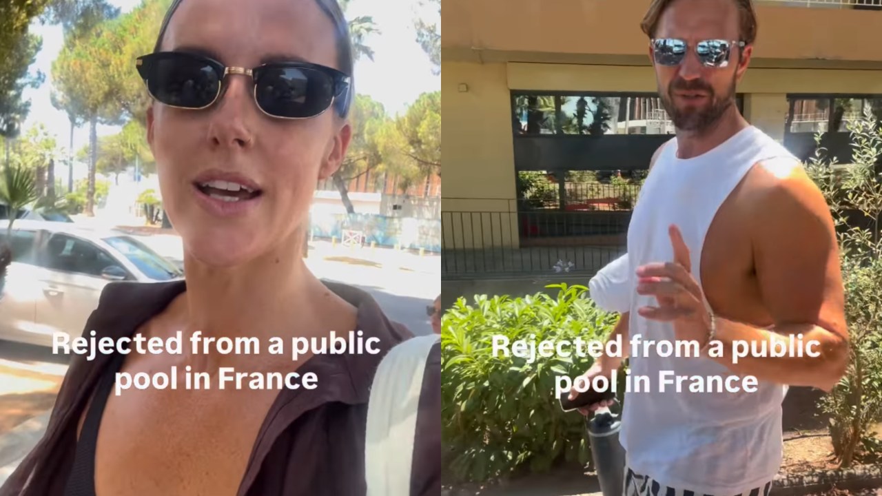 'Too conservative': Aussie influencer and her husband stunned by strict French pool rule