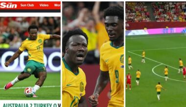 FIFA World Cup 2026: world reacts to Australia’s 2-0 victory against Turkiye, Nestory Irankunda, US pundits respond to Socceroos criticism