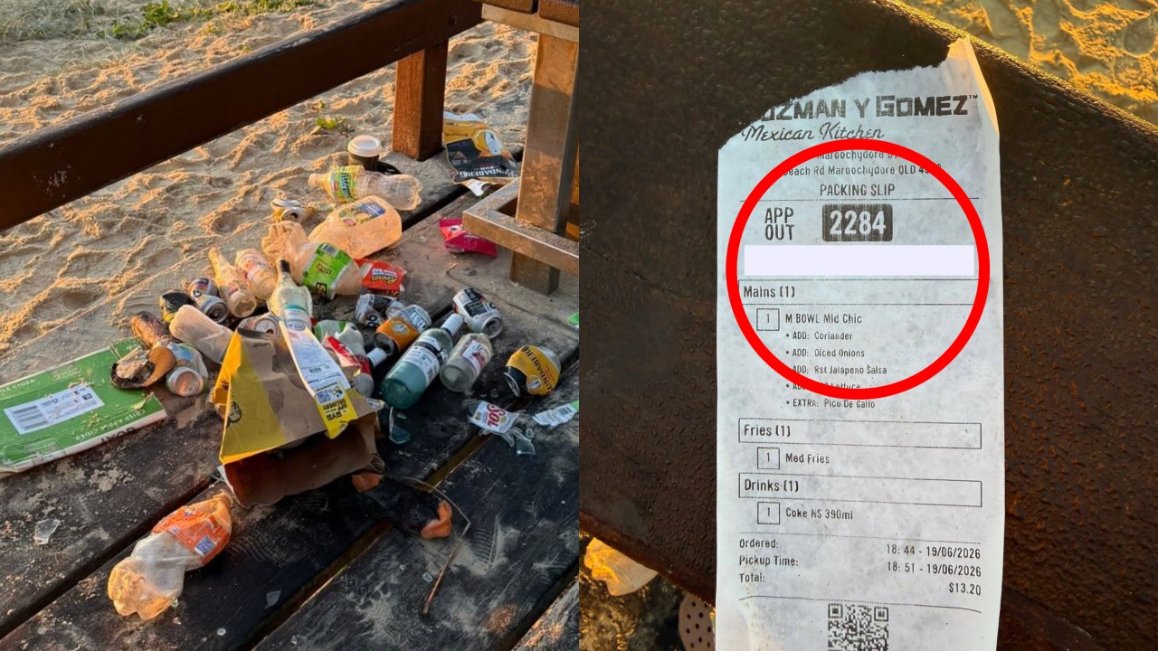 'Dumb enough to leave her name': Sunshine Coast litterbug makes key mistake