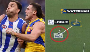 AFL 2026: Glaring Griffin Logue vision in Jake Waterman matchup, North Melbourne, First Crack video, analysis