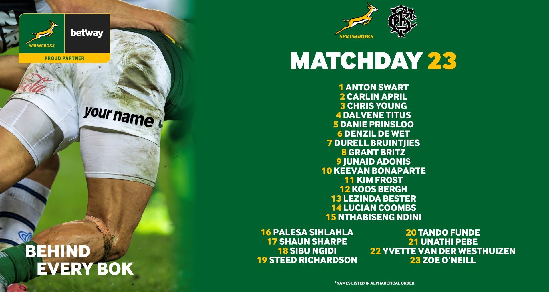 23 behind the 23: Meet the fans going behind the Boks