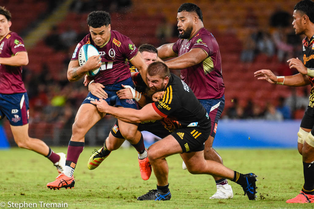 Hunter Paisami is tackled