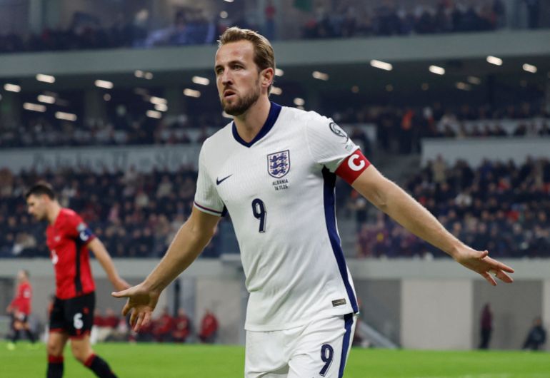 Harry Kane celebrating