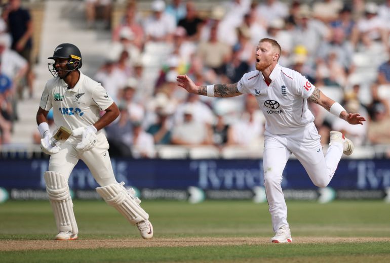 Ben Stokes in action.