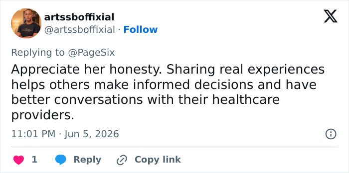 User appreciates Mayim Bialik's honesty about GLP-1 side effects experience User appreciates Mayim Bialik's honesty about GLP-1 side effects experience