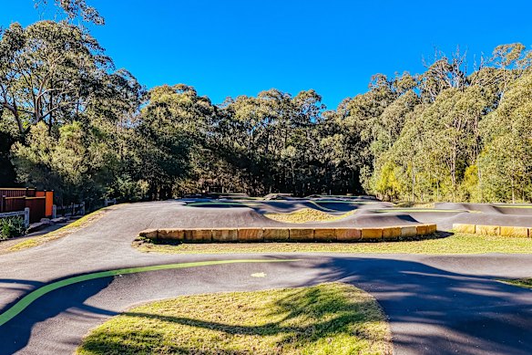 The Wesburn Pump Track near Warburton, which features banked corners and small hills. Bayside Council has approved funding for a similar course.